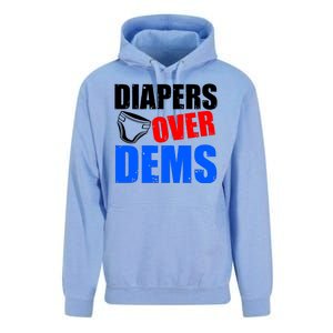 Trump Diapers Over Dems Unisex Surf Hoodie