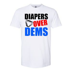 Trump Diapers Over Dems Softstyle CVC T-Shirt