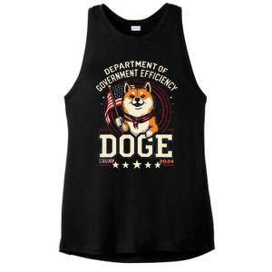 Trump Department Of Government Efficiency Ladies PosiCharge Tri-Blend Wicking Tank