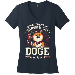 Trump Department Of Government Efficiency Women's V-Neck T-Shirt