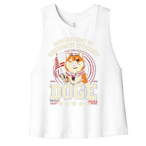 Trump Department Of Government Efficiency Women's Racerback Cropped Tank