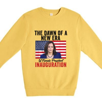 The Dawn Of A New Era 1st Female President Kamala Harris Premium Crewneck Sweatshirt