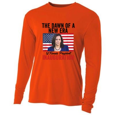 The Dawn Of A New Era 1st Female President Kamala Harris Cooling Performance Long Sleeve Crew