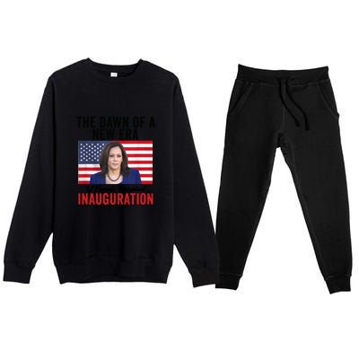 The Dawn Of A New Era 1st Female President Kamala Harris Premium Crewneck Sweatsuit Set