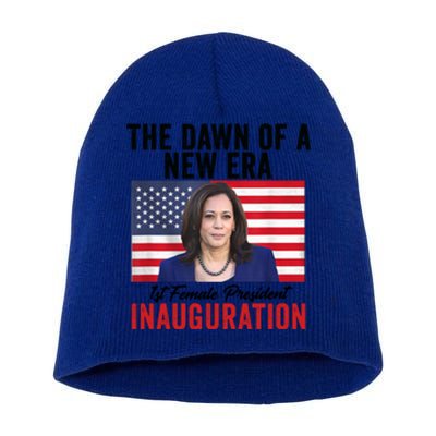 The Dawn Of A New Era 1st Female President Kamala Harris Short Acrylic Beanie