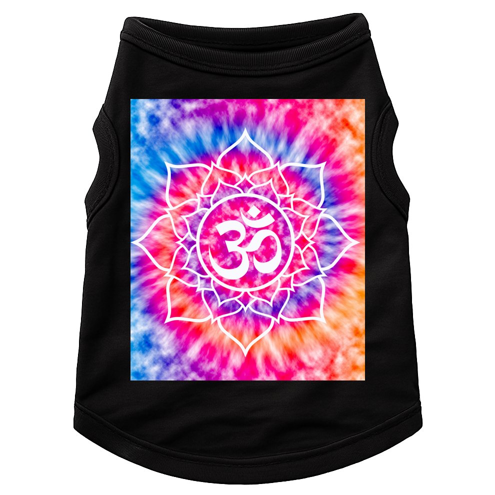 Tie Die Ohm Yoga Hindu Buddhism Yoga Eastern Namaste Gift Doggie Tank