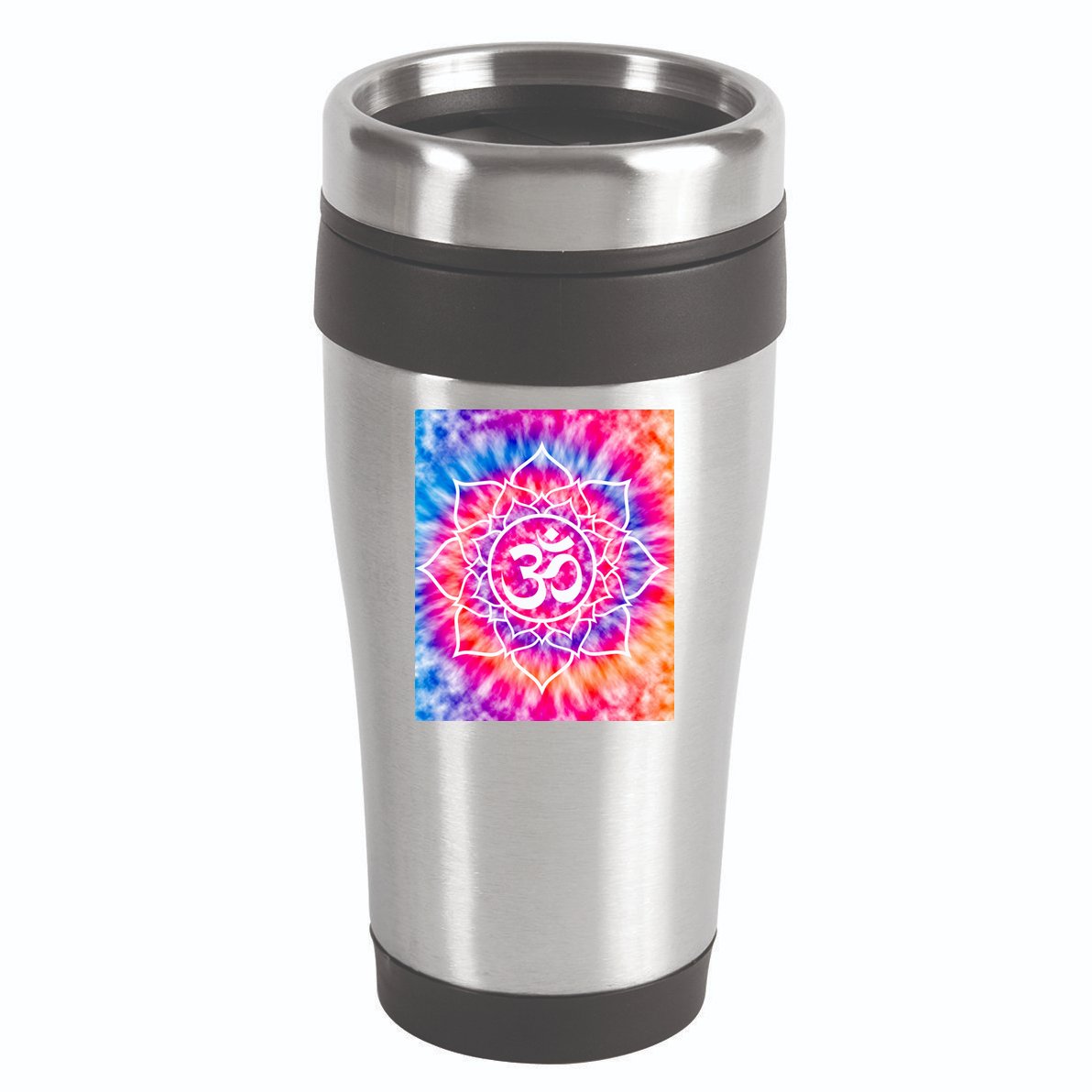 Tie Die Ohm Yoga Hindu Buddhism Yoga Eastern Namaste Gift 16oz Travel Tumbler