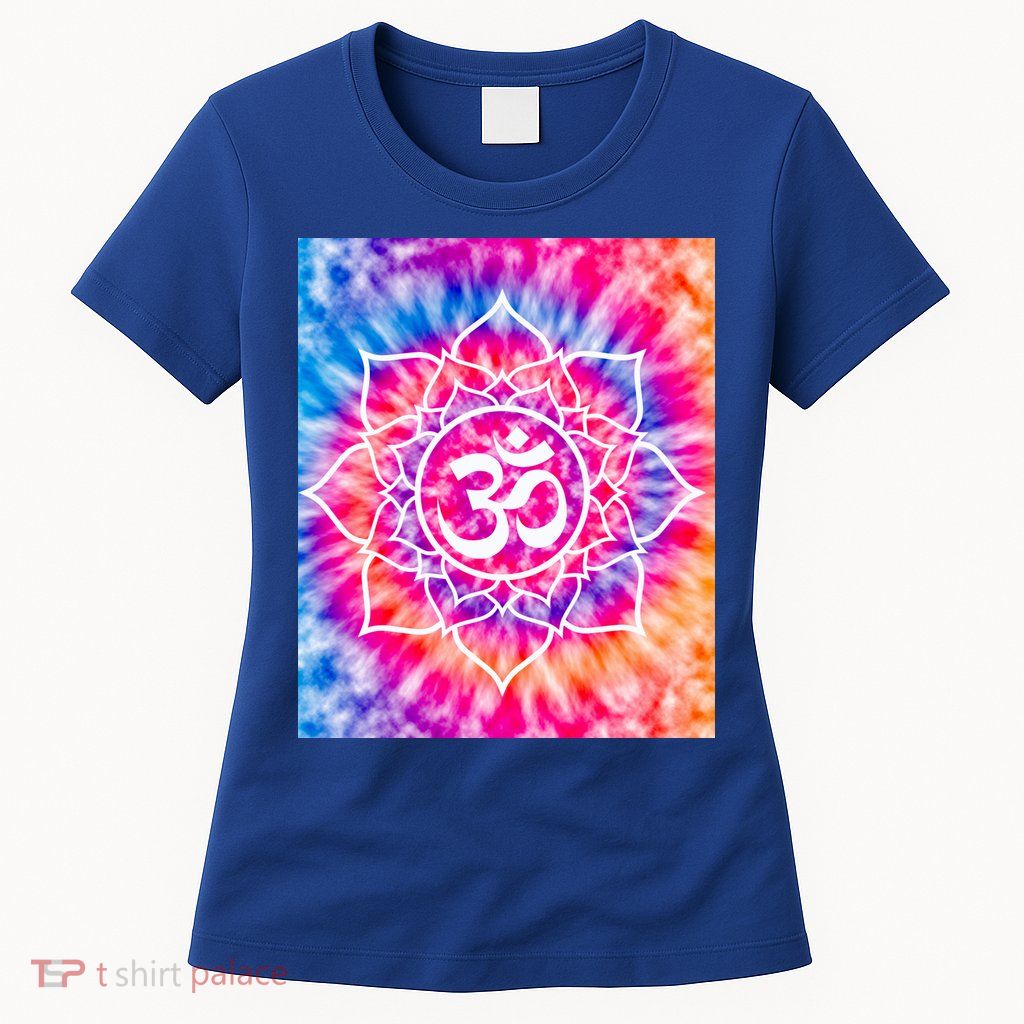 Tie Die Ohm Yoga Hindu Buddhism Yoga Eastern Namaste Gift Womens T-Shirt