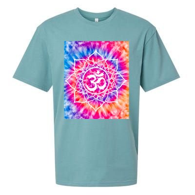 Tie Die Ohm Yoga Hindu Buddhism Yoga Eastern Namaste Gift Sueded Cloud Jersey T-Shirt