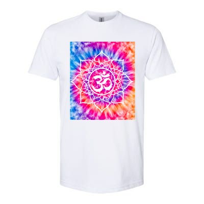 Tie Die Ohm Yoga Hindu Buddhism Yoga Eastern Namaste Gift Softstyle® CVC T-Shirt