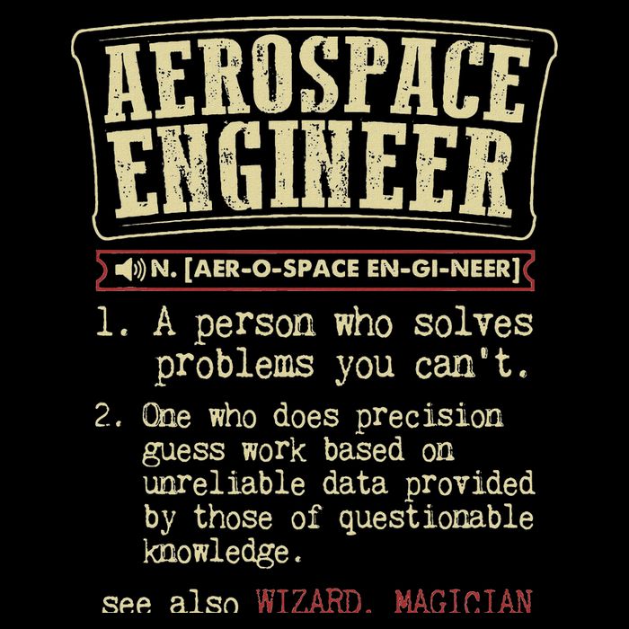 The Definition Of An Aerospace Engineer Funny 16 in Basic Backpack