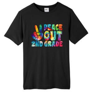 Tie Dye Peace Out Second Grade Cute Last Day Of 2nd Grade Tall Fusion ChromaSoft Performance T-Shirt