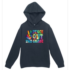 Tie Dye Peace Out Second Grade Cute Last Day Of 2nd Grade Urban Pullover Hoodie