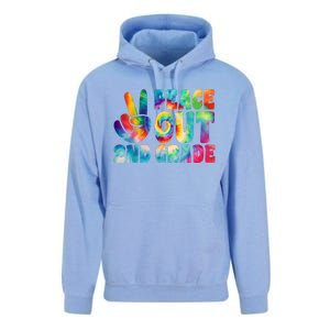 Tie Dye Peace Out Second Grade Cute Last Day Of 2nd Grade Unisex Surf Hoodie