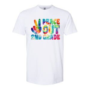 Tie Dye Peace Out Second Grade Cute Last Day Of 2nd Grade Softstyle CVC T-Shirt