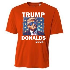 Trump Donalds Presidential Election 2024 Gift Cooling Performance Crew T-Shirt