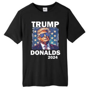 Trump Donalds Presidential Election 2024 Gift Tall Fusion ChromaSoft Performance T-Shirt