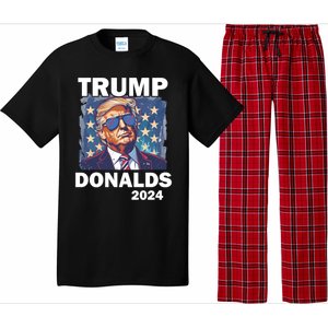 Trump Donalds Presidential Election 2024 Gift Pajama Set