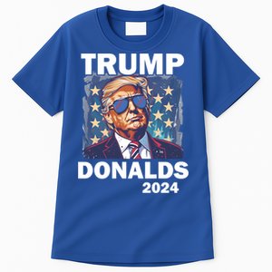 Trump Donalds Presidential Election 2024 Gift Tall T-Shirt