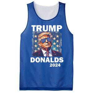 Trump Donalds Presidential Election 2024 Gift Mesh Reversible Basketball Jersey Tank