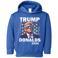 Trump Donalds Presidential Election 2024 Gift Toddler Hoodie