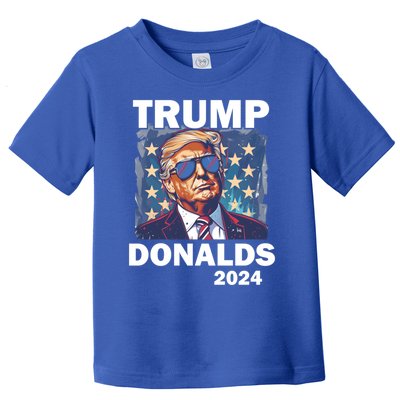 Trump Donalds Presidential Election 2024 Gift Toddler T-Shirt