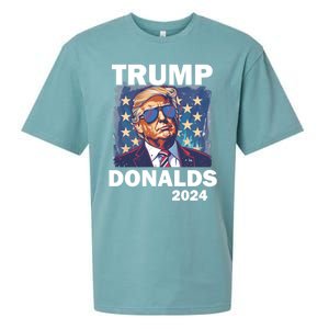 Trump Donalds Presidential Election 2024 Gift Sueded Cloud Jersey T-Shirt