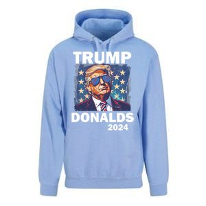 Trump Donalds Presidential Election 2024 Gift Unisex Surf Hoodie