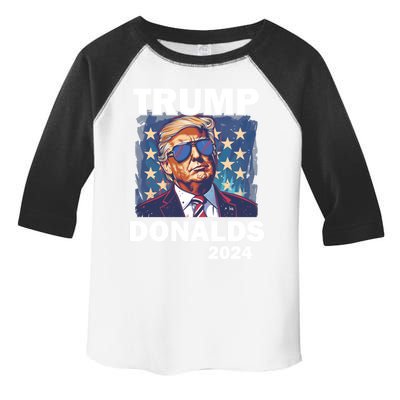 Trump Donalds Presidential Election 2024 Gift Toddler Fine Jersey T-Shirt