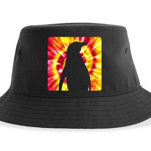 Tie Dye Penguin For Penguin Lovers Sustainable Bucket Hat