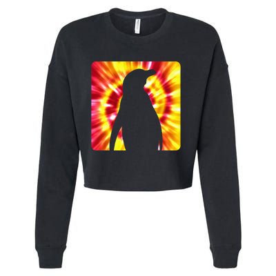 Tie Dye Penguin For Penguin Lovers Cropped Pullover Crew