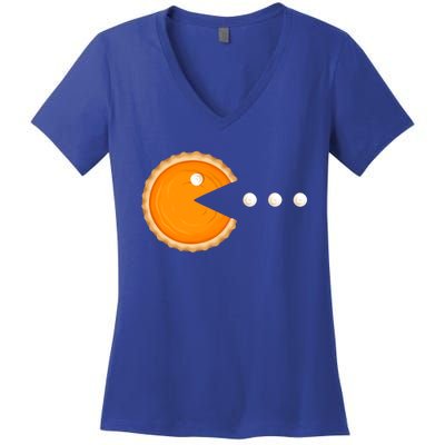 Thanksgiving Day Pumpkin Pie Gift Women's V-Neck T-Shirt