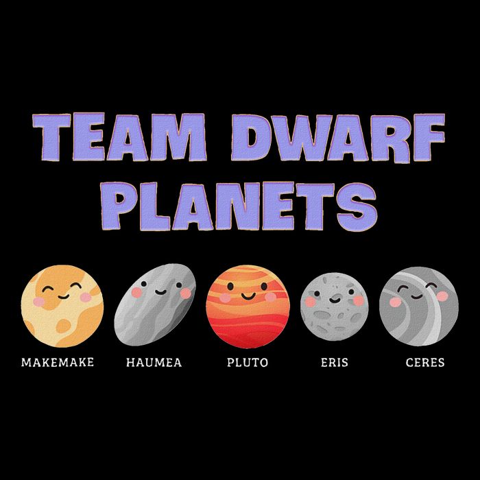 Team Dwarf Planets Pluto Funny Astronomy Science Cooling Performance Crew T-Shirt