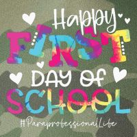 Tie Dye Paraprofessional Happy First Day Of School Funny Legacy Tie Dye Trucker Hat