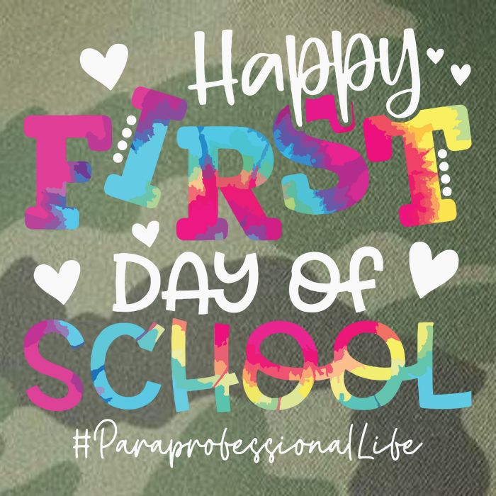 Tie Dye Paraprofessional Happy First Day Of School Funny Legacy Tie Dye Trucker Hat
