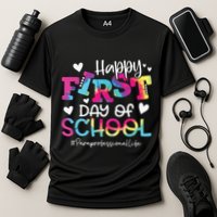 Tie Dye Paraprofessional Happy First Day Of School Funny Performance Shirt
