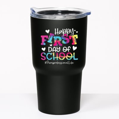 Tie Dye Paraprofessional Happy First Day Of School Funny Tumbler