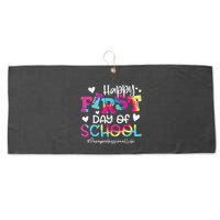 Tie Dye Paraprofessional Happy First Day Of School Funny Large Microfiber Waffle Golf Towel