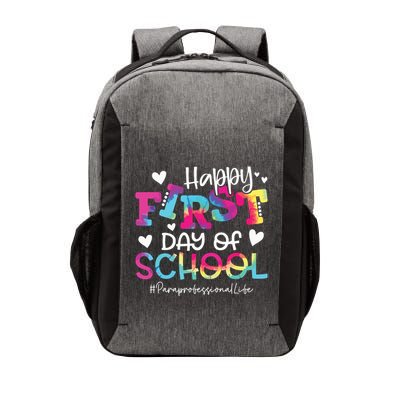 Tie Dye Paraprofessional Happy First Day Of School Funny Vector Backpack