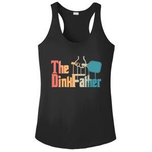 The Dinkfather Pickleball Dad Funny Pickleball FatherS Day Great Gift Ladies PosiCharge Competitor Racerback Tank