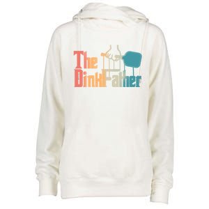 The Dinkfather Pickleball Dad Funny Pickleball FatherS Day Great Gift Womens Funnel Neck Pullover Hood