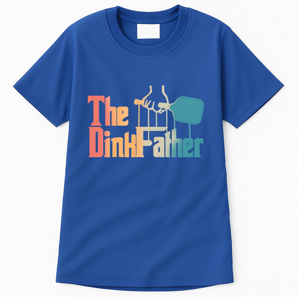 The Dinkfather Pickleball Dad Funny Pickleball FatherS Day Great Gift Tall T-Shirt