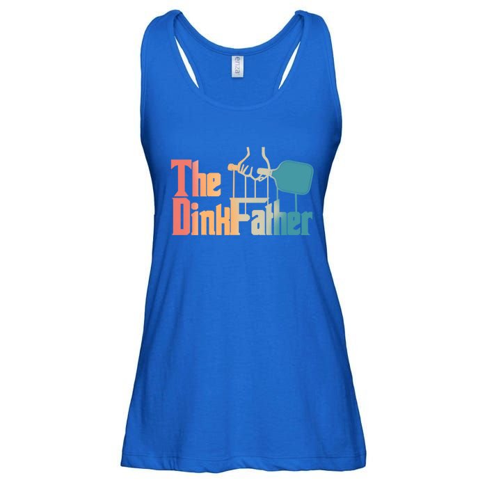 The Dinkfather Pickleball Dad Funny Pickleball FatherS Day Great Gift Ladies Essential Flowy Tank