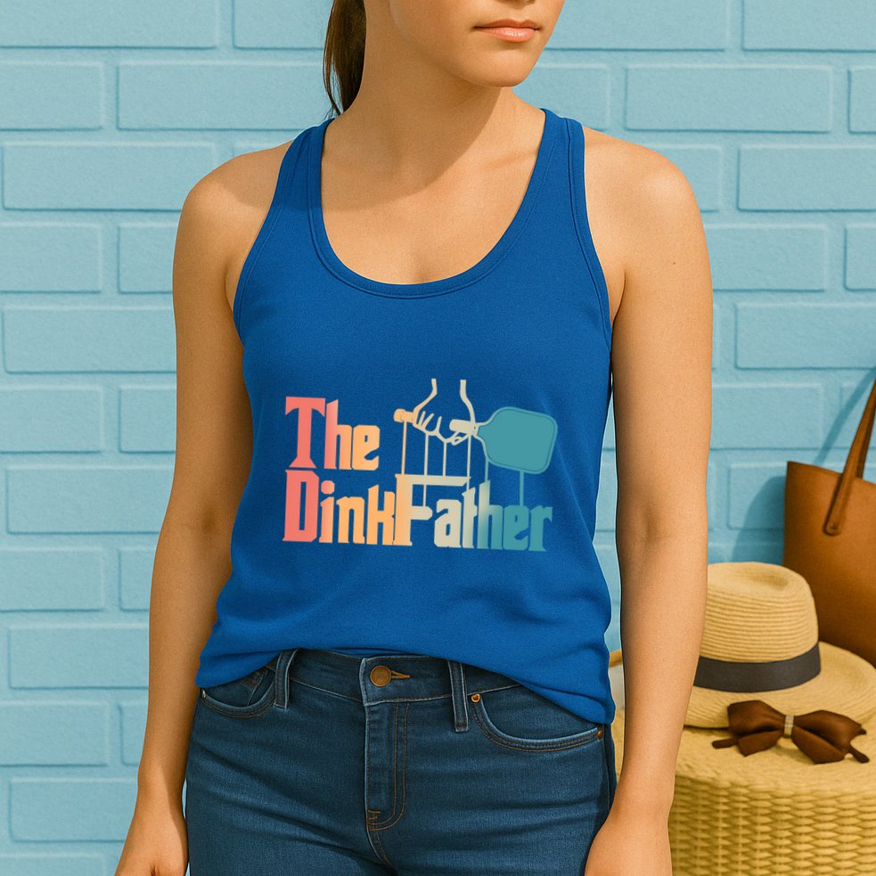 The Dinkfather Pickleball Dad Funny Pickleball FatherS Day Great Gift Womens Tank Top