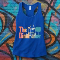 The Dinkfather Pickleball Dad Funny Pickleball FatherS Day Great Gift Womens Tank Top