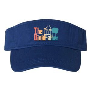 The Dinkfather Pickleball Dad Funny Pickleball FatherS Day Great Gift Valucap Bio-Washed Visor