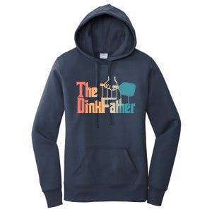 The Dinkfather Pickleball Dad Funny Pickleball FatherS Day Great Gift Women's Pullover Hoodie