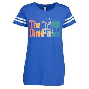 The Dinkfather Pickleball Dad Funny Pickleball FatherS Day Great Gift Enza Ladies Jersey Football T-Shirt