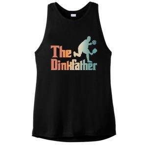 The Dinkfather Pickleball Dad Funny Pickleball FatherS Day Cool Gift Ladies PosiCharge Tri-Blend Wicking Tank