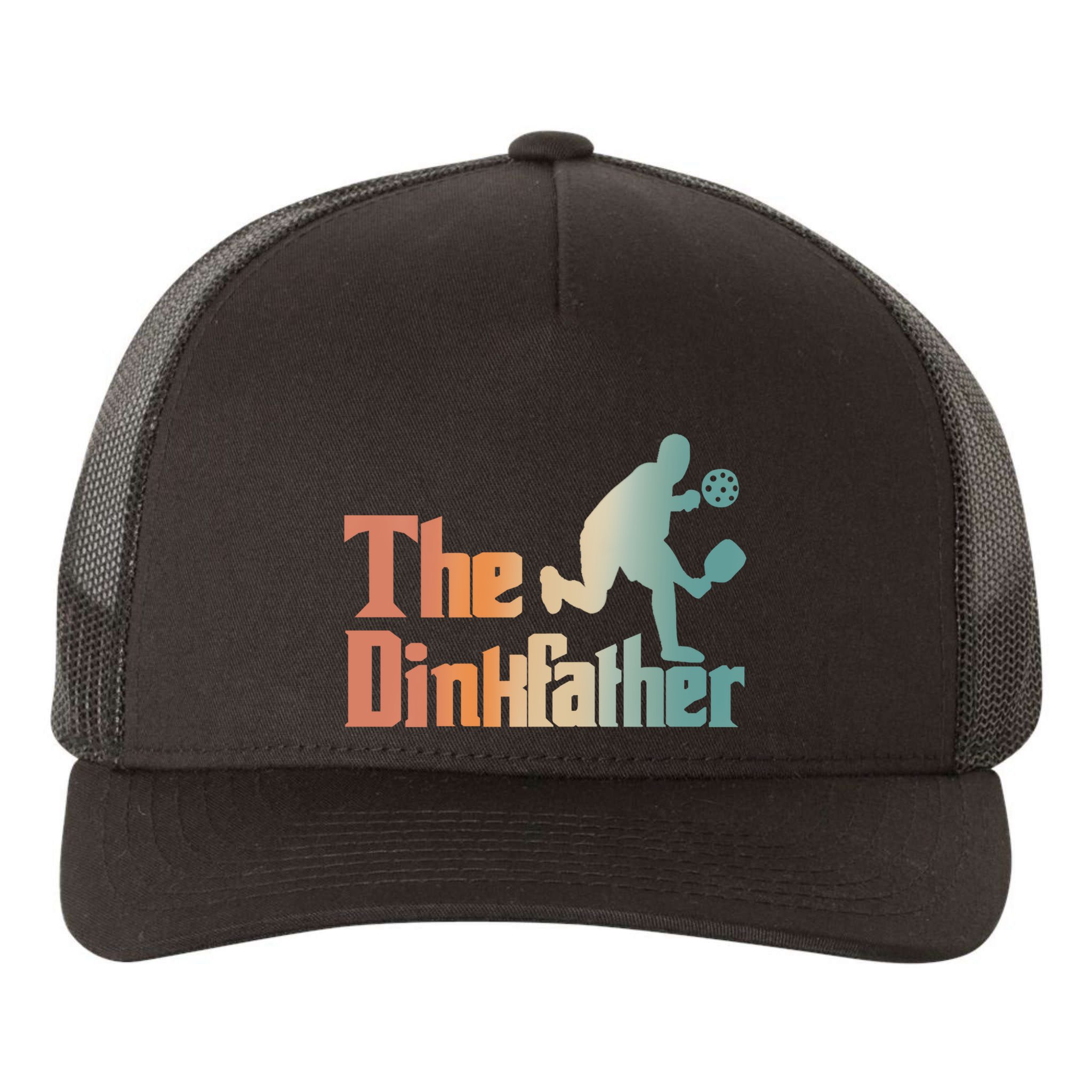 The Dinkfather Pickleball Dad Funny Pickleball FatherS Day Cool Gift Yupoong Adult 5-Panel Trucker Hat